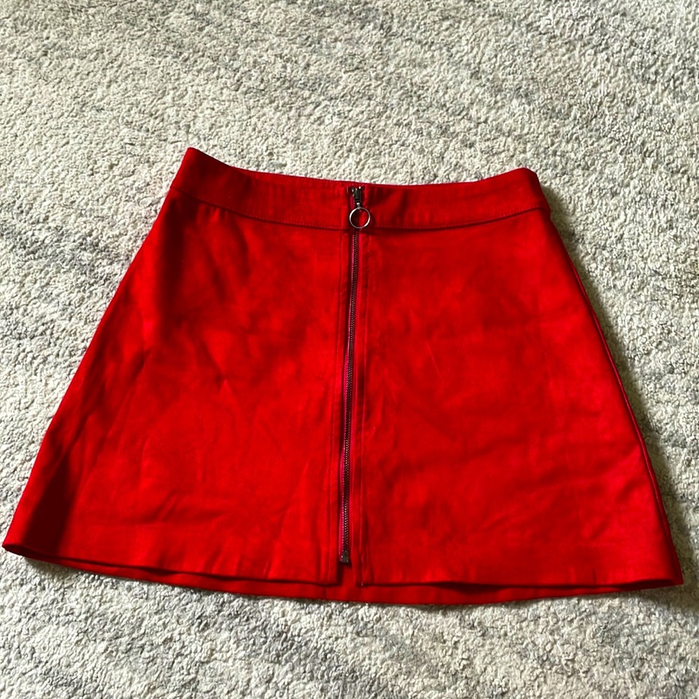 Beautiful faux suede mini skirt